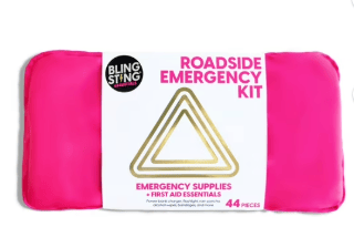 BLINGSTING, Car Emergency Kit, Pink