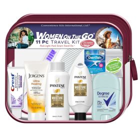 Women's Deluxe 11 PC Travel Kit Featuring
