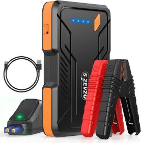 S ZEVZO Jump Starter 1000A Peak Portable Jump Starter for Car (Up to 7.0L Gas/5.5L Diesel Engine) 12V Auto Battery Booster Pack with Smart Clamp