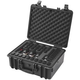 VEVOR Hard Pistol Cases with Pre-cut PU Foam, Waterproof & Dustproof Hard Gun Case for 1 Pistol, 18.9×16.3×8.5 in Lockable Pistol Case, Black