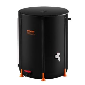 VEVOR Collapsible Rain Barrel 66 Gal Rain Catcher with Spigots and Overflow Kit