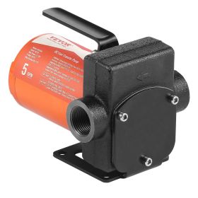 VEVOR Fuel Transfer Pump 12V 5 GPM 1/10 HP Diesel Pump with Auto Fuel Nozzle