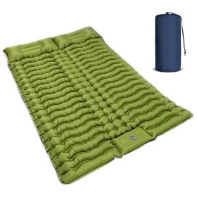 Double Self Inflating Mattress, Amazon Shipping, Banned On WalMart Platform, Not Available On Weekends (Color: Green)