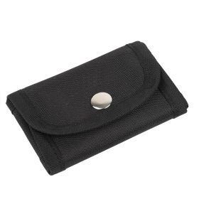 Safety Razor Case Razor Travel Shave Case with Pouches for Blades Shaving Kit Canvas Accessories (Color: Black)