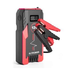 Car Jump Starter Booster with LED Flashlight for Outdoor Emergency (Color: As pic show, Type: Styel B)